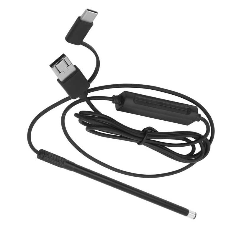 3in1 5,5 mm 6LED endoskopas 3MP didelės raiškos vizualinis otoskopo ausų kameros ausų krapštukas burnai su maistine ABS medžiaga