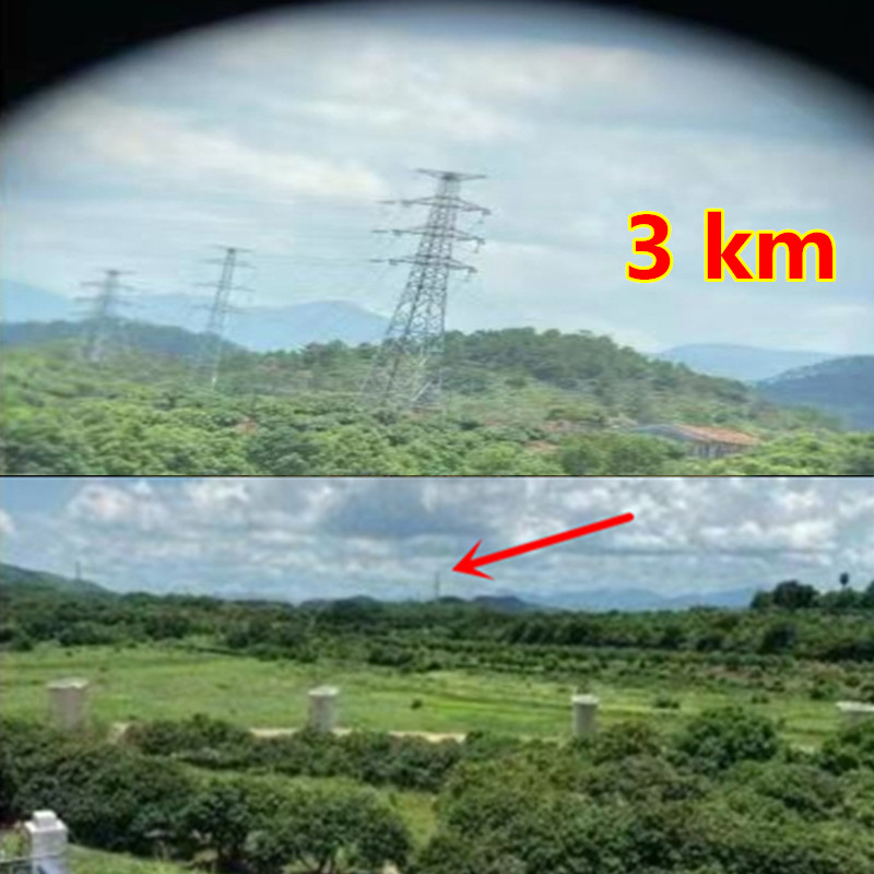 Távcső Teleszkóp 800X25 HD Erőteljes 5000m/50000m Nagy hatótávolságú Összecsukható Mini BAK4 FMC Optika Vadászathoz Szabadtéri Kemping Sportok