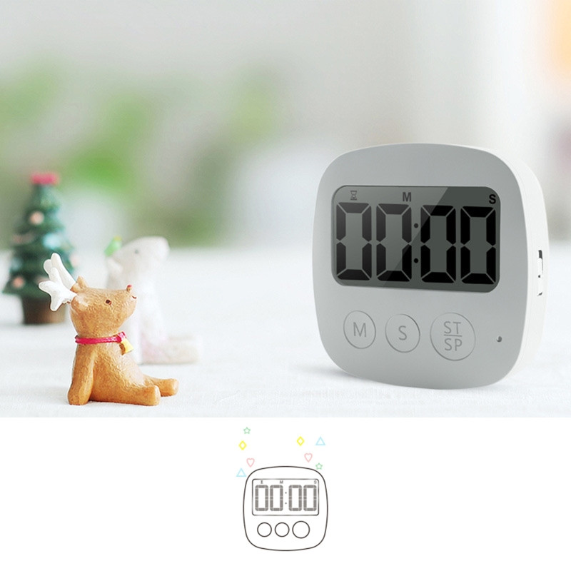 Ψηφιακός χρονοδιακόπτης κουζίνας Μαγνητικός χρονοδιακόπτης αντίστροφης μέτρησης με μεγάλη οθόνη LED ρυθμιζόμενη ένταση ήχου Εύκολη για το μαγείρεμα Workout X3UC