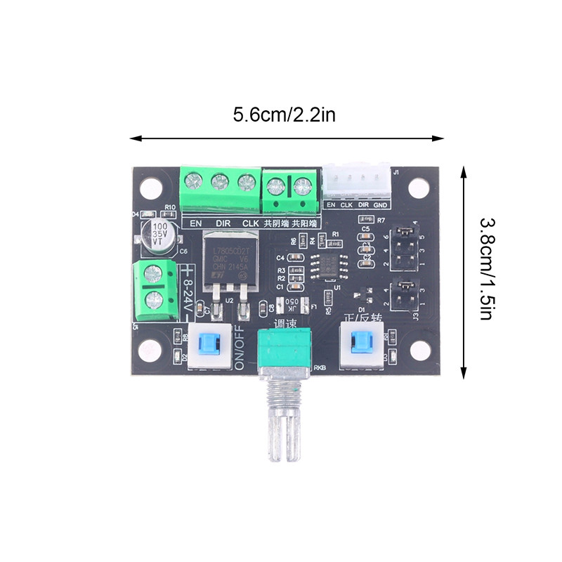 DC 12V 24V samm-mootori impulsssignaali generaatori moodul samm-mootori draiveri kontrolleri kiiruse regulaatorile 8-24 V