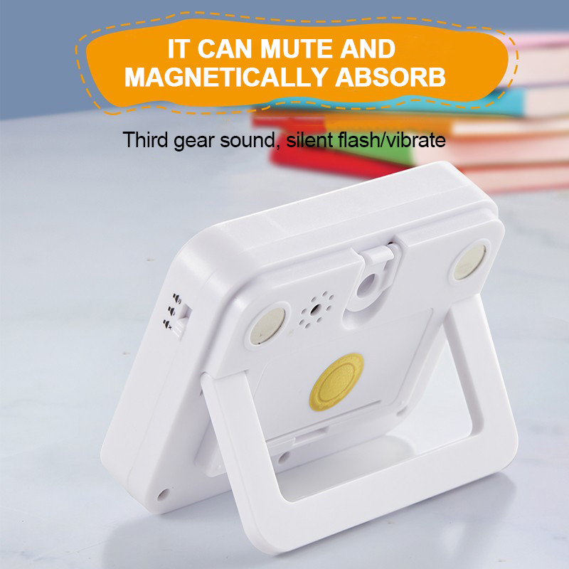 100-hodinový odpočítavací časovač s digitálnym LCD displejom, kuchynský časovač, multifunkčný vibračný budík s magnetickým ovládaním na štúdium a varenie