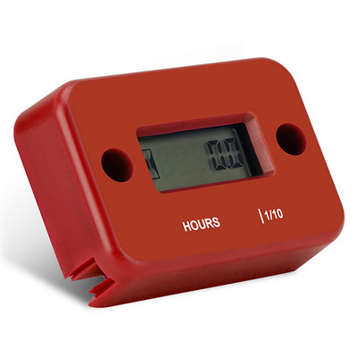 Contor orar digital inductiv Tach 0-9999.9H Contor de oră impermeabil pentru motor pe gaz Afișaj LCD pentru bicicletă Motocicletă ATV Barcă