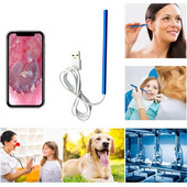 Upgrade Wireless WiFi Ear Pick Otoscop Camera Boroscop Luminous Ear Wax Remove