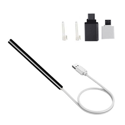 Upgrade Wireless WiFi Ear Pick Otoscop Camera Boroscop Luminous Ear Wax Remove