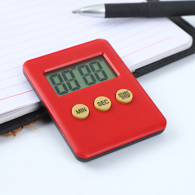 Mini ultravékony színes digitális időzítő Konyha Főzés Sütés Tortaterem Különleges LED-es riasztó emlékeztető Diák elektronikus visszaszámlálás