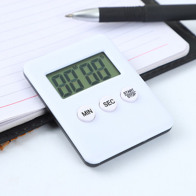 Mini ultravékony színes digitális időzítő Konyha Főzés Sütés Tortaterem Különleges LED-es riasztó emlékeztető Diák elektronikus visszaszámlálás