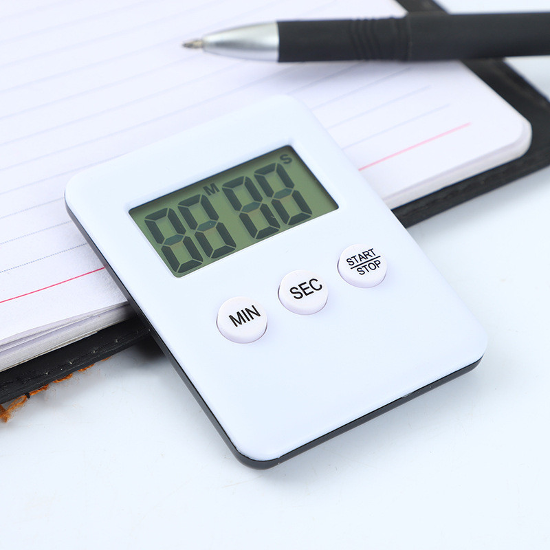 Mini ultravékony színes digitális időzítő Konyha Főzés Sütés Tortaterem Különleges LED-es riasztó emlékeztető Diák elektronikus visszaszámlálás