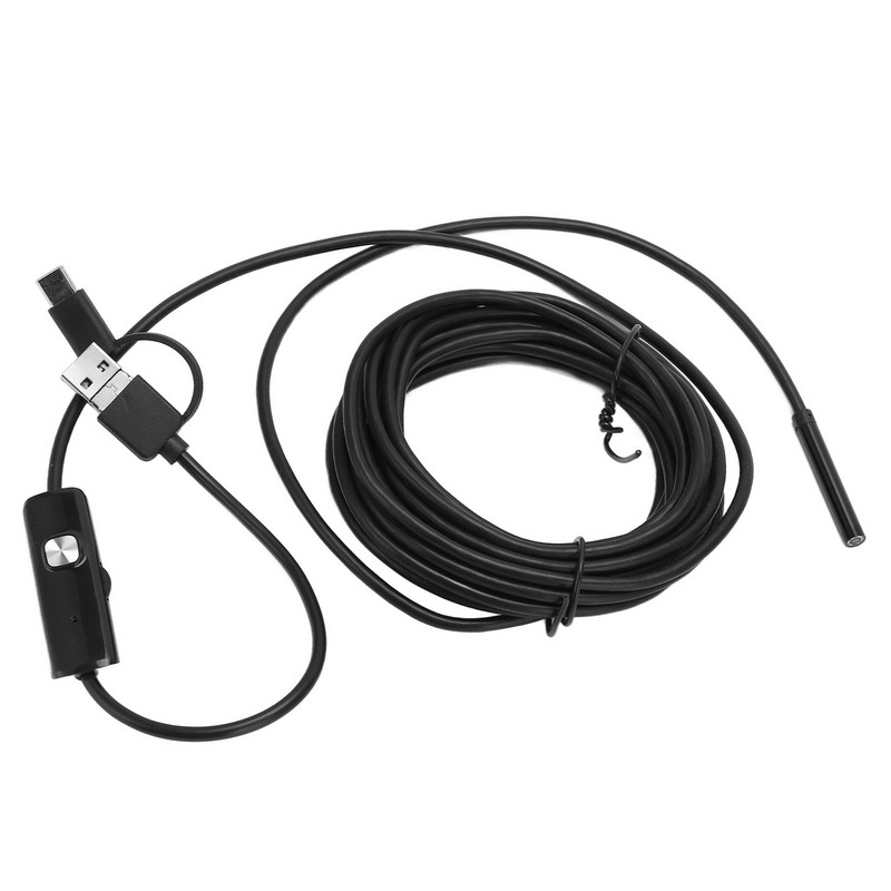 3 viename Endoskopas IP67, atsparus vandeniui, lengvai valdomas, lanksti, praktiška vamzdžių tikrinimo kamera, skirta drenažo elektrai taisyti