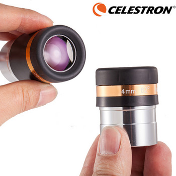 Телескоп с асферичен окуляр Celestron HD широкоъгълен 62-градусов обектив 4/10/23 мм с пълно покритие за 1,25\