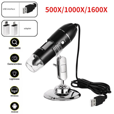 1600X digitális mikroszkópos kamera 3 az 1-ben C típusú USB hordozható elektronikus mikroszkóp forrasztáshoz LED-es nagyító mobiltelefon-javításhoz