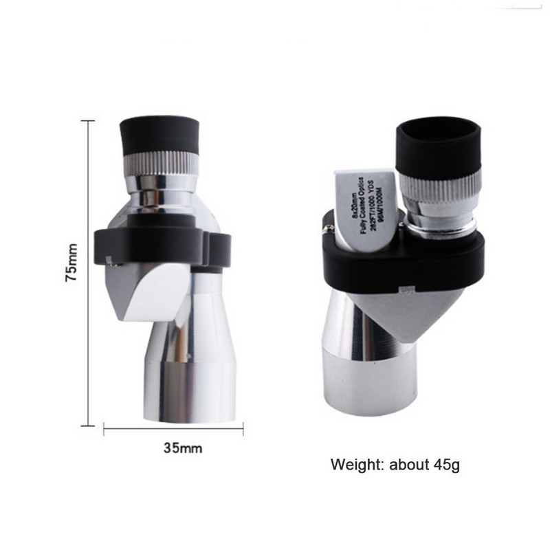 8x20 HD Night Vision Mini Pocket Zoom monokuláris kültéri teleszkóp vadászkempingezéshez