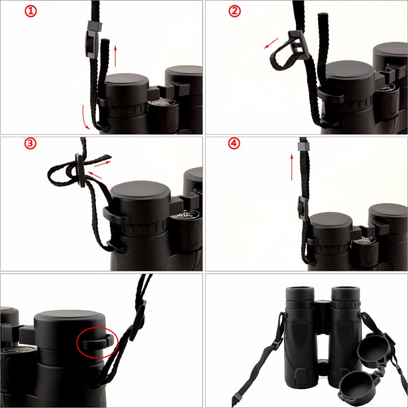 Popruh na krk pre ďalekohľad/fotoaparát, popruh na krk, ramenný opasok, optika, potápačská látka, široký pohodlný nastaviteľný nosič ďalekohľadov