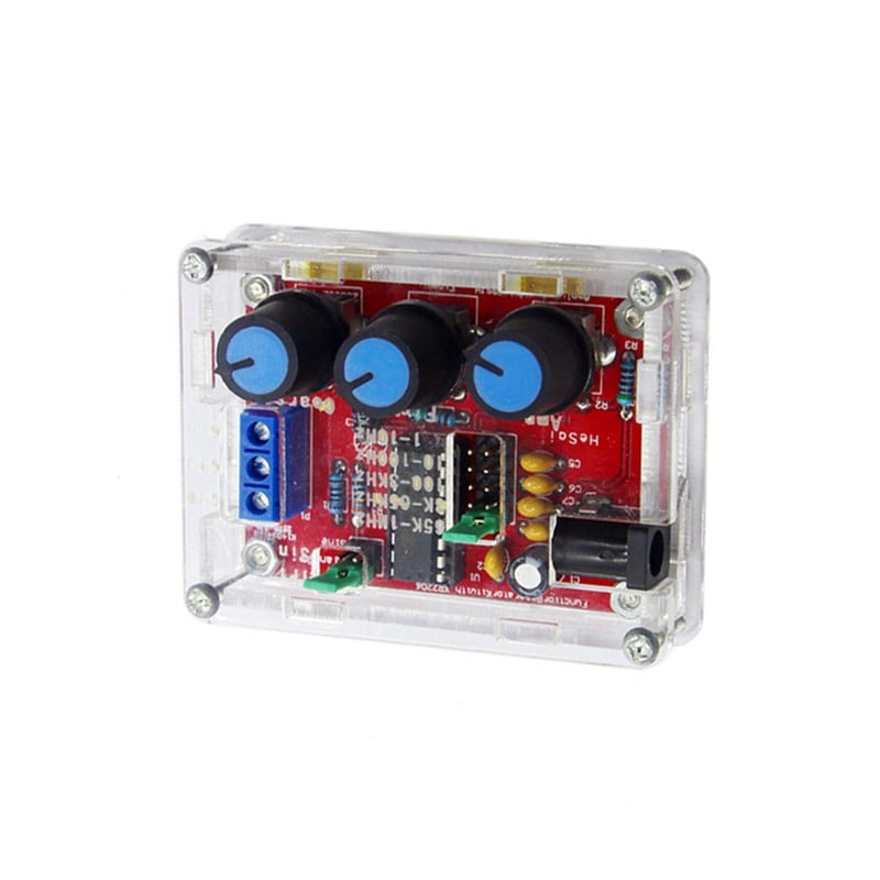 Generátor sínusových signálov XR2206, generátor funkcií, hotový výrobok s puzdrom