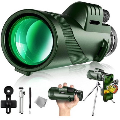 Puternic 80X100 HD Monocular Telefon Camera Zoom Star Oglindă Trepied Telescop Clip de telefon pentru Accesorii de camping în aer liber