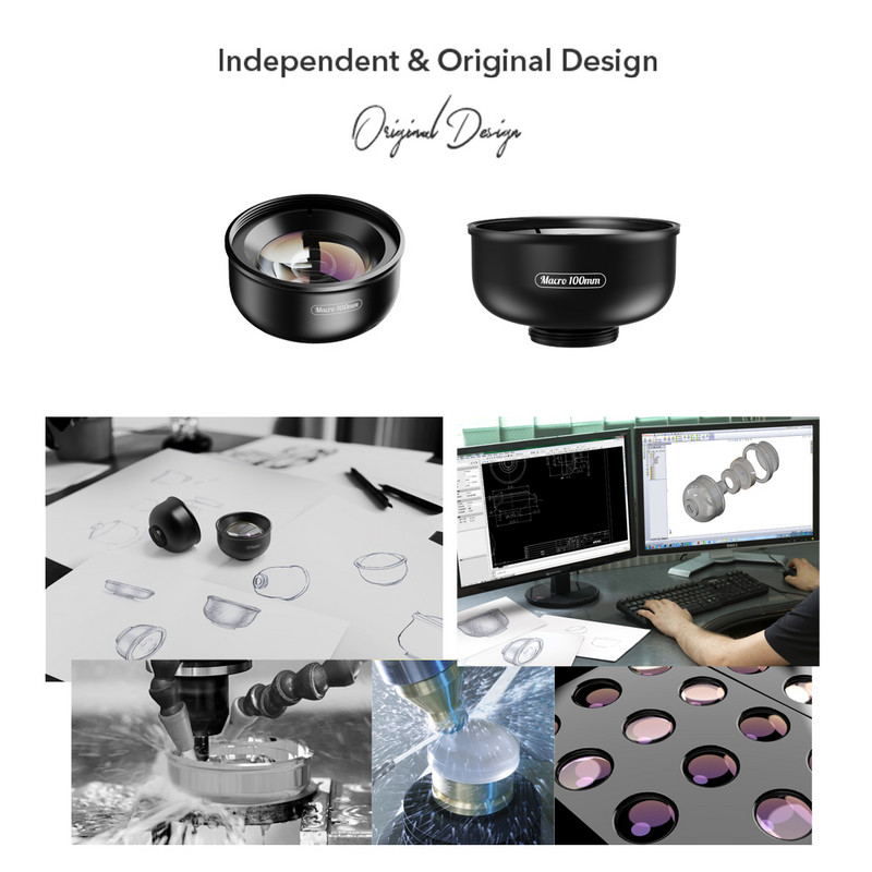 APEXEL 100 mm-es makró telefon objektív 4K HD professzionális mobiltelefon kamera makró objektívek Xiaomi iPhone 14 Samsung összes okostelefonhoz