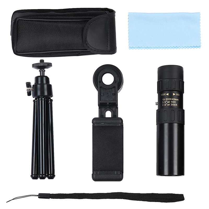 Telescop monocular Zoom HD Binoclu portabil puternic Raza lungă de desfășurare Lunetă profesională Telescop Bak4 de călătorie cu vedere nocturnă scăzută