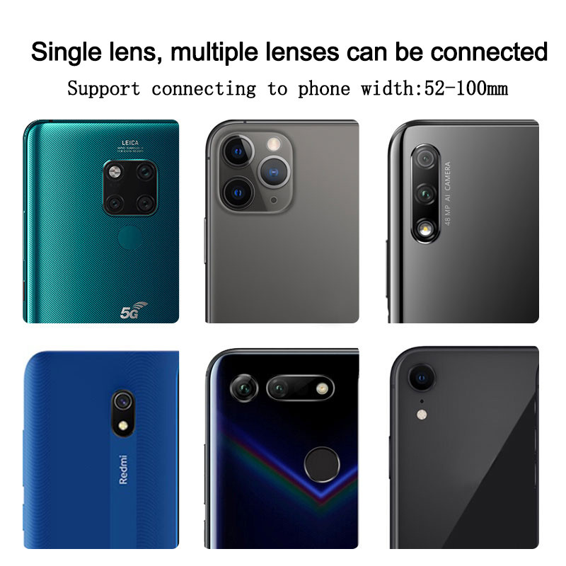 Univerzálny adaptér pre mobilný telefón, držiak, otočná svorka, mäkký gumený materiál pre binokulárny monokulárny ďalekohľad