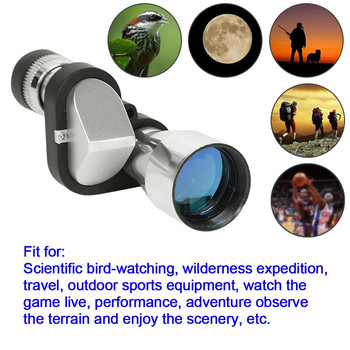 НОВ 8x20 HD монокуляр за нощно виждане на открито преносим телескоп лов къмпинг планински туризъм наблюдение на птици