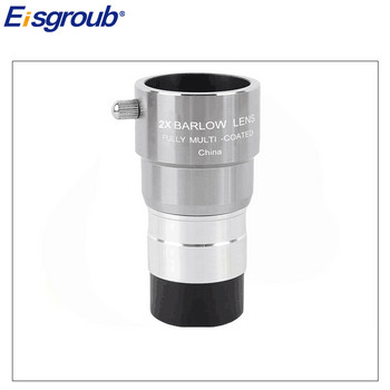 Eisgroub Metal 2X3X/5X Extender Telescope Двойна универсална леща Barlow за контакт 1,25 инча 31,7 mm окуляр