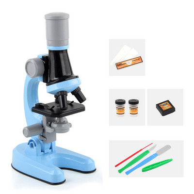 Παιδικό κιτ βιολογικού μικροσκοπίου LED Kit Microscope Lab 100X 400x 2000X Home School Science Εκπαιδευτικό παιχνίδι για παιδιά Δώρο