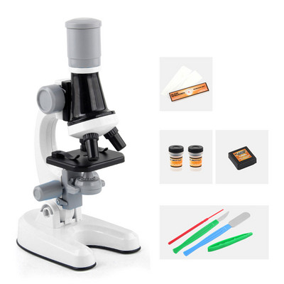 Παιδικό κιτ βιολογικού μικροσκοπίου LED Kit Microscope Lab 100X 400x 2000X Home School Science Εκπαιδευτικό παιχνίδι για παιδιά Δώρο