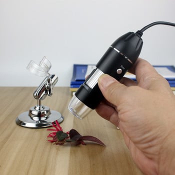 Ръчен USB цифров микроскоп 1000X-1600X 8 LED ендоскоп с увеличение Мини видеокамера за Windows 7/8/10 Mac Linux Android