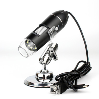 Ръчен USB цифров микроскоп 1000X-1600X 8 LED ендоскоп с увеличение Мини видеокамера за Windows 7/8/10 Mac Linux Android