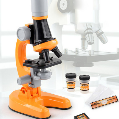 100X 400X 1200X Child`s Biological Microscope School Science Εκπαιδευτικό παιχνίδι δώρο για παιδιά Παιδιά LED Kit Lab Οικιακό μικροσκόπιο
