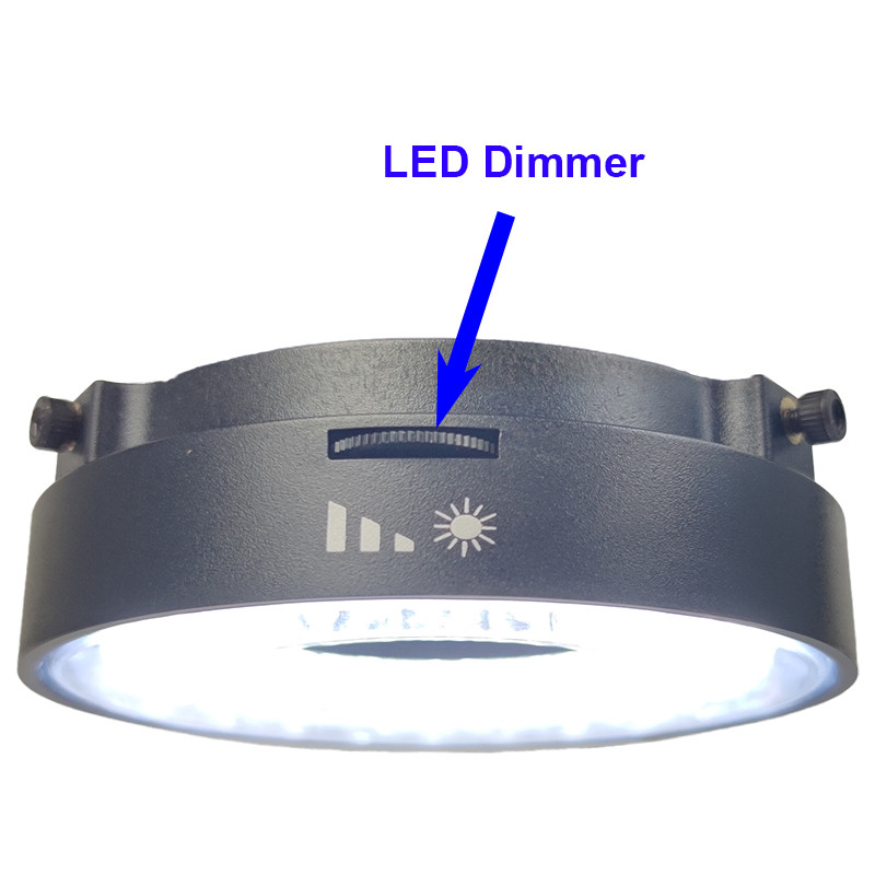 Mikroskopas 72 LED žiedas šalta šilta šviesa USB 5V integruotas reguliuojamas pritemdymas apšvietimo lempos šaltinis monokulinis stereo trinokulis