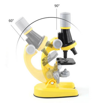 Ζουμ Microscope Lab LED 800X Biology Microscope for School Παιδιά Επιστημονικό Πειραματικό Κιτ Εκπαίδευση Επιστημονικά παιχνίδια Δώρα