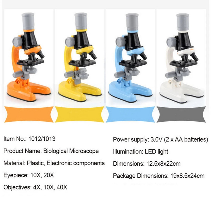 Suumimikroskoop labori LED 800X bioloogiamikroskoop koolilastele Teaduslike katsete komplekt Haridus Teaduslikud mänguasjad Kingitused