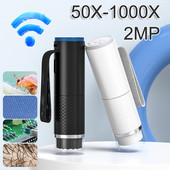 Microscop digital portabil WiFi 50X-1000X 2MP USB Microscoape electronice fără fir pentru Android iOS PC Zoom Camera Lupă