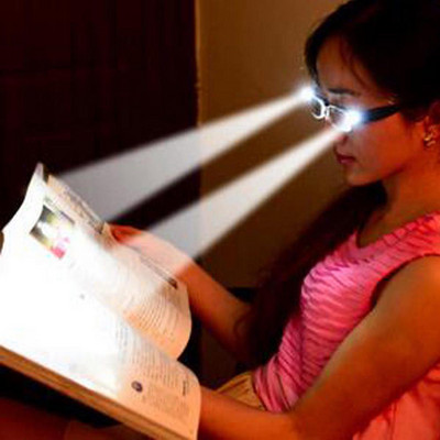 Több erősségű olvasószemüveg LED férfi női uniszex szemüveg szemüveg Dioptria nagyító világító éjszakai kiskorú szemüveg