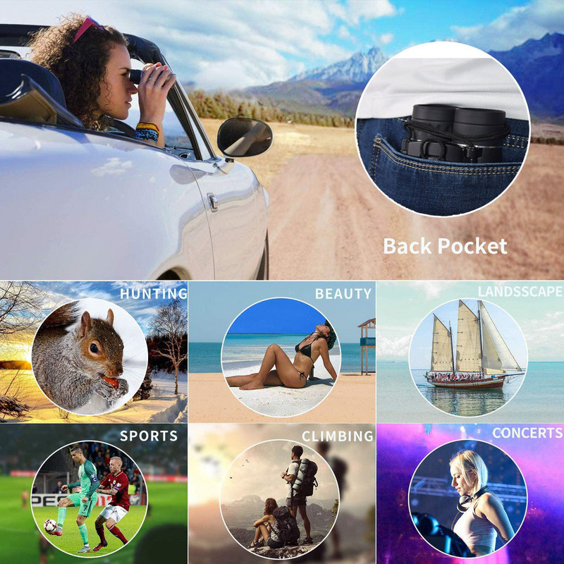 5Krāsas 5000M/50000M Portatīvie HD 800X25 tālummaiņas binokļi Teleskops Jaudīgs salokāms tālsatiksmes redze Medības Kempings Sports