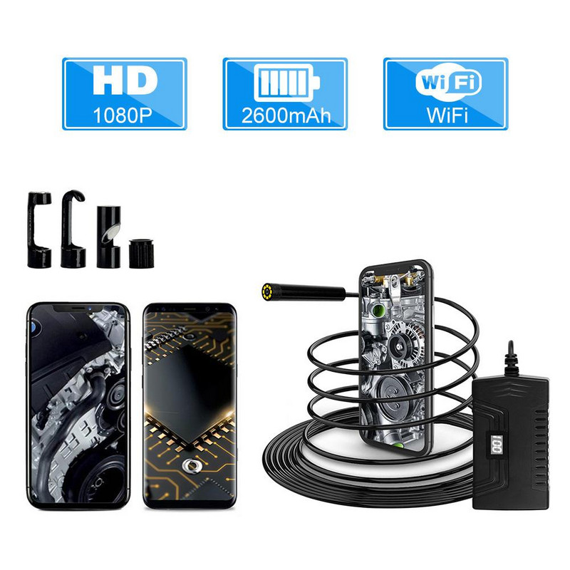 Y14 5,5 mm objektyvo endoskopo vaizdo kameros Patikrinimo boreskopas Praktiškas patvarus automatinis eksponavimas, skirtas Android iOS telefonui