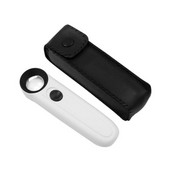 Φωτιζόμενος μεγεθυντικός φακός 40X φορητών μεγεθυντικών φακών με Εργαλείο επισκευής κοσμημάτων φωτός 2 LED για πλακέτες κυκλωμάτων γραμματοσήμων