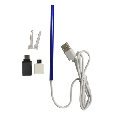 Endoscop pentru ureche cu lingură de metal pentru ureche 3 în 1 5,5 mm Instrument pentru otoscop pentru alegerea urechii