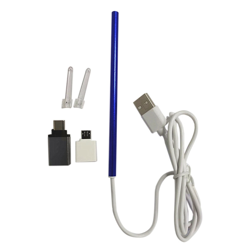 Ausies endoskopas su metaliniu ausų šaukštu 3 viename 5,5 mm ausų kirtiklio otoskopo boreskopo įrankis