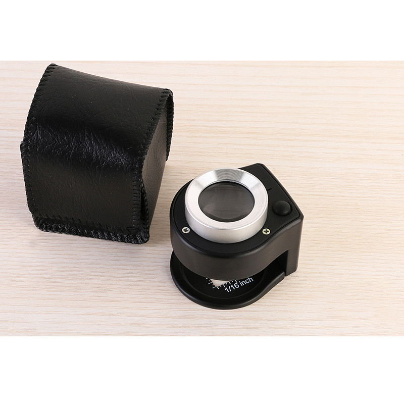 6 LED UV 30X suurendusklaasiga optiline klaas lääts luup käeshoitav münditemplid ehted mini niit loendur luup