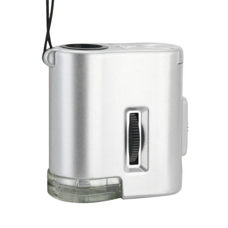 60X käeshoitav suurendusklaasiga mini-taskumikroskoop luup UV-valuutadetektor juveliiri luup LED-valgusega MINI-luubid