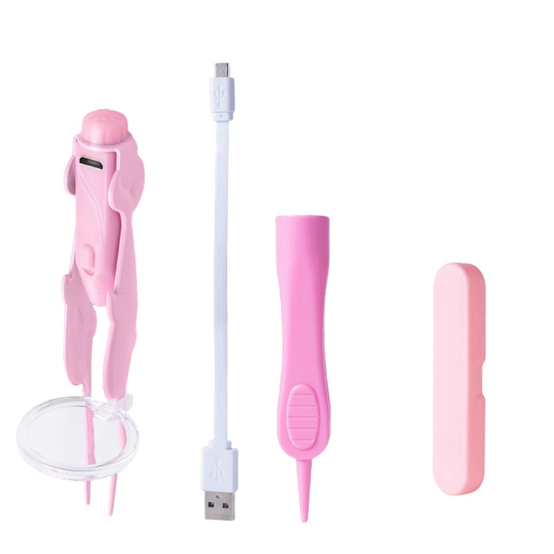 Ausų vaško šalinimo ausų valiklio rinkinys su LED lempute ir 2 keičiamomis galvutėmis ausų šaukštu pincetu ausų vaško šalinimo įrankiai vaikams