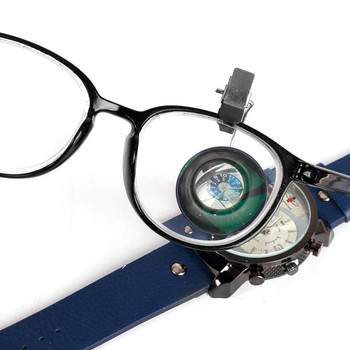 10X 20X 5X Лупа за очила с щипка Инструмент за ремонт на часовници Лупи Увеличителни лещи Преносими часовникари Лупа Бижутерски инструменти