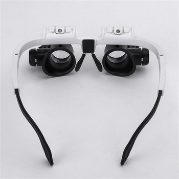 Монтирани на главата Мощни механични очила Микроскоп Бижутер Часовникар Аксесоари Ремонт Лупа за четене Лупа LED светлина