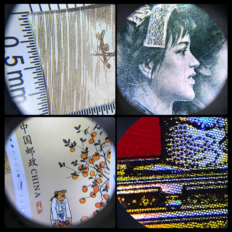 30-násobná ručná osvetlená lupa s lupou a UV svetlom, dermatoskop, optická lupa s jasným videním