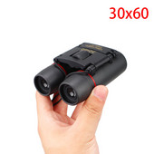 Mini pārnēsājams 30x60 tālummaiņas teleskops binoklis Saliekams viegls binoklis dienas nakts redzamība āra sporta spēles ceļojumiem