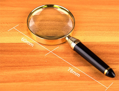 Lupă de lupă portabilă de mână 20X Lentilă de sticlă pentru bijuterii, ziare, cărți, instrumente de citire