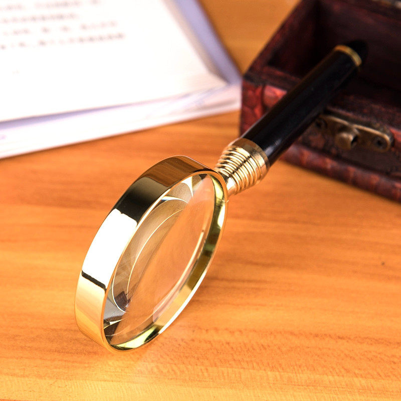 Lupă de lupă portabilă de mână 20X Lentilă de sticlă pentru bijuterii, ziare, cărți, instrumente de citire