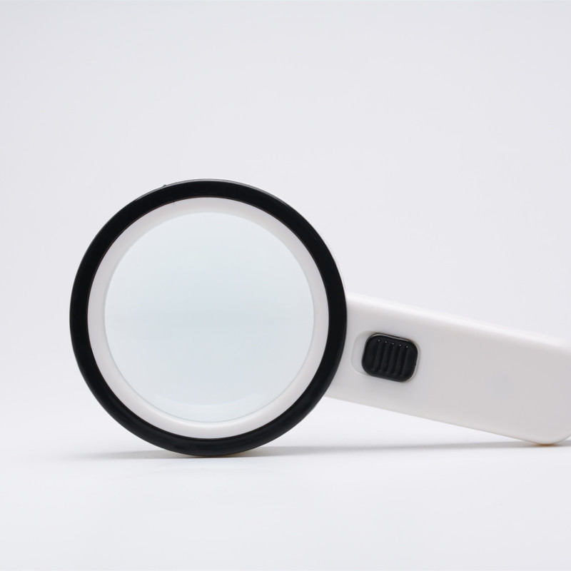 30X skaitymo didinamasis aukščiausios klasės didinamasis stiklas su LED šviesa, nešiojamasis šviečiantis didintuvas papuošalų lupa 12 LED Lupa monoklis