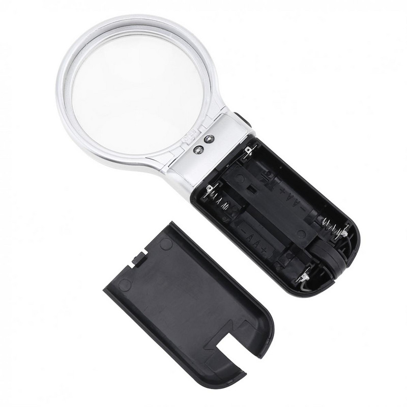 Daudzfunkcionāla galddatora rokas lupa Juvelierizstrādājumu lupa ar regulējamu leņķi Pulksteņa remonts Lasīšanas lupas LED galda lampa