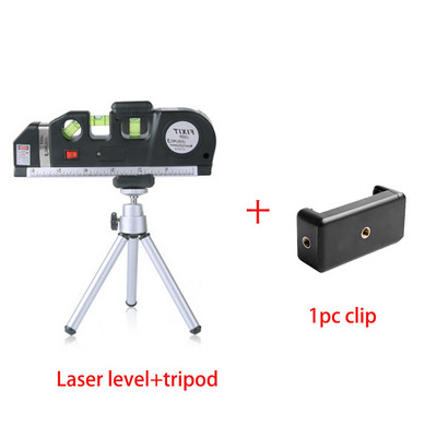 Daugiafunkcis didelio tikslumo lazerinio niveliavimo instrumentas Plieninė liniuotė Tiesios linijos lazerinis lygio lygintuvas vertikalios matavimo juostos